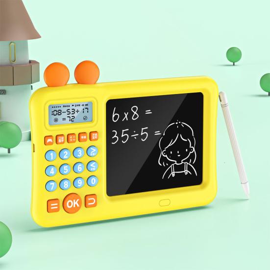 Educatief wiskundeleerspel met schetsblok Oplaadbaar lichtgewicht interactief elektronisch wiskundespel schrijfbord