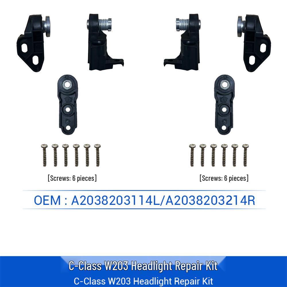 Mercedes-Benz C-Class W203 Headlight Repair Kit (A2038203114, A2038203214) Accessories