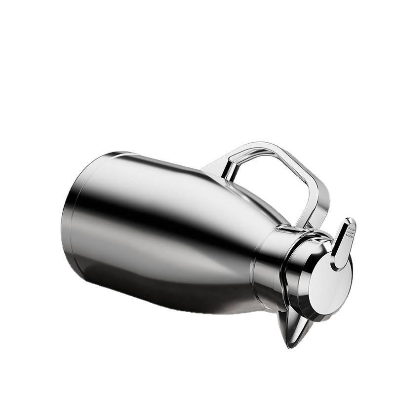 Large Capacity Stainless Steel Thermos Pot - Long-Lasting Hot Water and Boiling Bottle for Home or Restaurant Use.