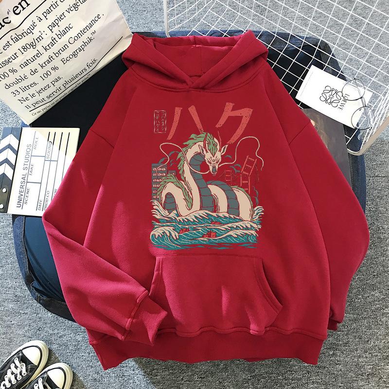 Kawaii Miyazaki Hayao Anime Japanische Cartoon Hoodies Muster Harajuku Streetwear 90er Jahre Mode Hoody Grafik Frühling Herbst Pullover