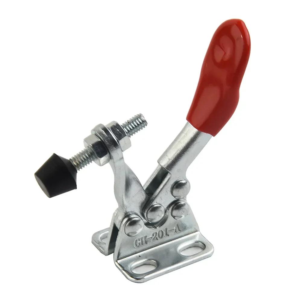 10-PCS Toggle Clamp GH-201A Quick Release Hand Tool Toggle Clamp Horizontal Clip Sets Woodworking Heavy Duty Vertical Clamps