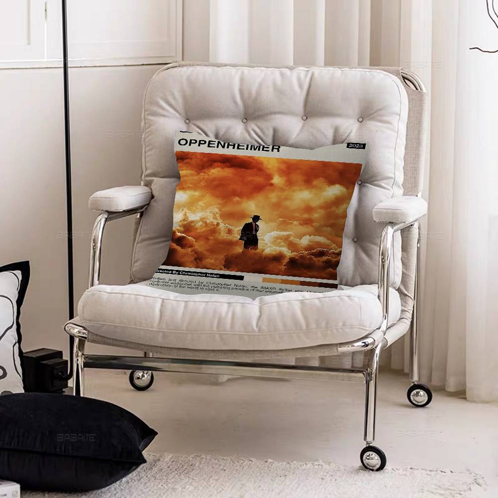 Movie O-Oppenheimer Personalized Picture Text Home Decorative Pillows Household Gifts 45x45cm