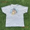 Pineapple Express Saul Silver Shark Eating Kitten Gray Movie T Shirt L Vintage Washed Stretched Fashion Unisex Designer Clothes