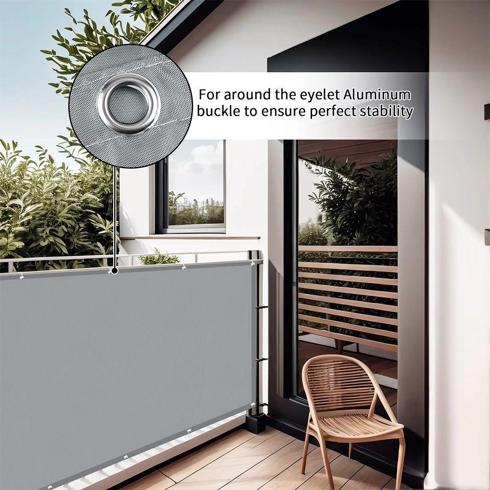 3/5/6M Balkongskyggeklut Vanntett Gjerde Terrassebeskyttelsesnett Hage Veranda Basseng