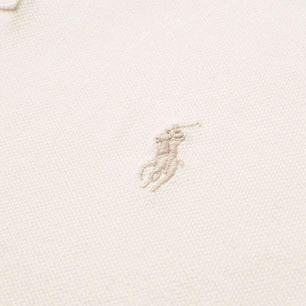 Polo Ralph Lauren Logo Embroidered Short Sleeve Polo Shirt Men tops Beige 710536856-275