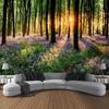 Sunshine Forest Tapestry Wall Hanging Cloth Home Art Decoration Living Room and Bedroom Background Blanket Wallcloth