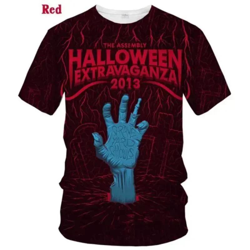 Maglietta Stampa 3D Rock Band Helloween Donna Uomo Estate Girocollo Manica Corta Moda T-shirt Grafiche Magliette Cosplay Costume