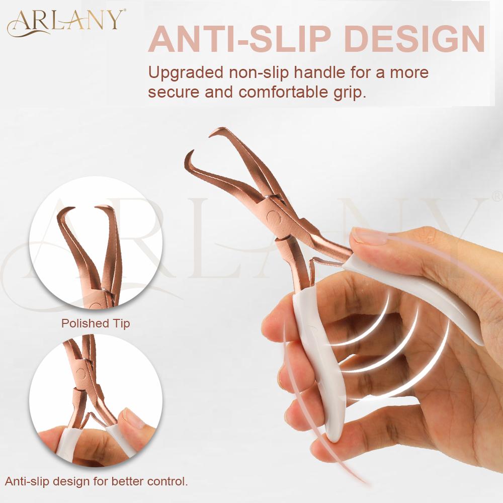 ARLANY Hair Extensions Pliers Set for Micro Beads Anti-slip Microlink Pliers for Weft Extensions Hair Extension Bead Tool
