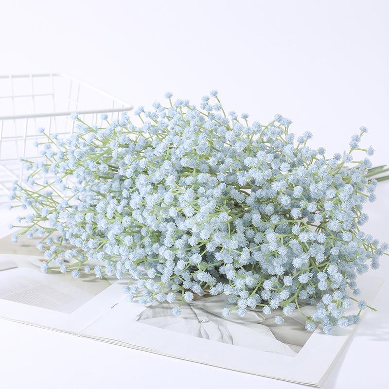1/3 st 90 Huvuden Konstgjorda Blommor Bukett Full Himmel Stjärnor Falska Blommor Fester Brudar Heminredning Bröllop Dekorativ Falsk Växt