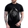 Cute Cat Animal T Shirt Oversized Funny Cat Tops Tee Shirt O Collar Men 3D Printed Men's Cat T Shirt Crew Neck Short Sleeve