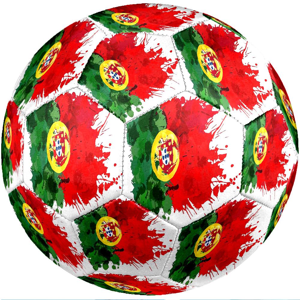 Portugal Nationalmannschaft Thema Fußball Größe 5 Fußball Weiche Oberfläche Professioneller Trainingsfußball für Outdoor-Sportarten