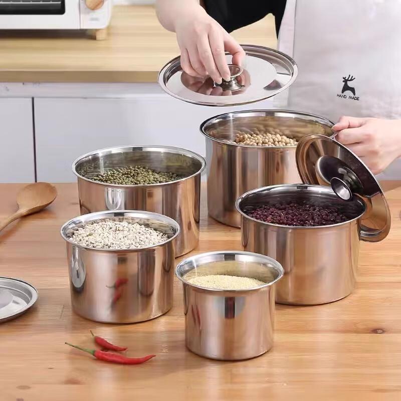 304 Stainless Steel Commercial Seasoning Jar with Lid