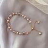 Natural Fresh Water Pearl Charm Bangles For Women Adjustable Bracelets Pulseras Handmade Fine Luxury
