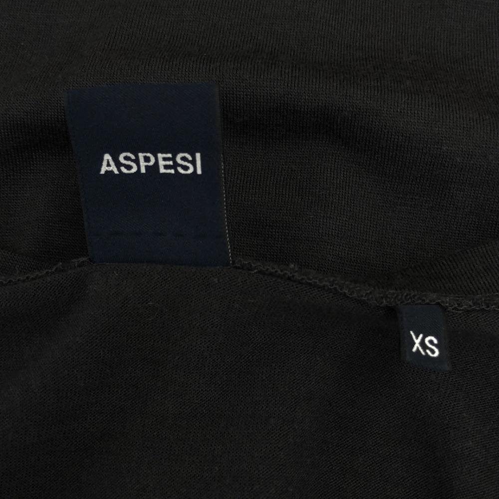 ASPESI Made In Italy 100% Wool Long Sleeve Cardigan XS Black Women Used