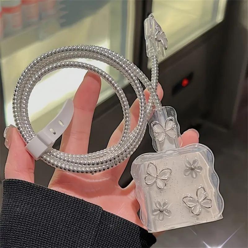 5 Pcs Charger Protective Case Cable Protector For iPhone 18W/20W Fast Charging Cable Data Anti-break Charger Protective Rope