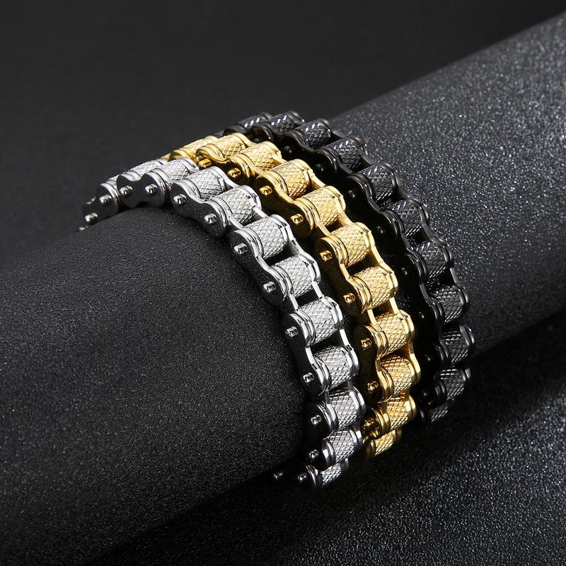 European And American Bicycle Bracelet Titanium Steel Personalized Men 'S Locomotive Chain Tide Men 'S Accessories