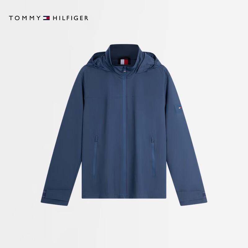 Tommy Hilfiger Men's Packable Windproof Coach Jacket