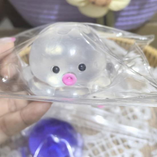 1/3Pcs Clear Octopus Squeeze Toy Stress Relief Mini Octopus Sensory Toy Anxiety Relieving Sea Animal Hand Relaxation