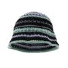 Summer Sunproof Crochet Bucket Hat Ladies Spring Commute Camping Fisherman Cap with Stripe Pattern for Girlfriend