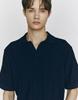 CONCEPTS1ONE Cotton Nylon Slit Neck Short Sleeve Knit Sweater 10055530/055530 [2Color]