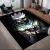 Naruto Hatake Kakashi Square Area Rug, Non-Slip Floor Mat for Bedroom, Perfect Gift for Kakashi Fans.chl