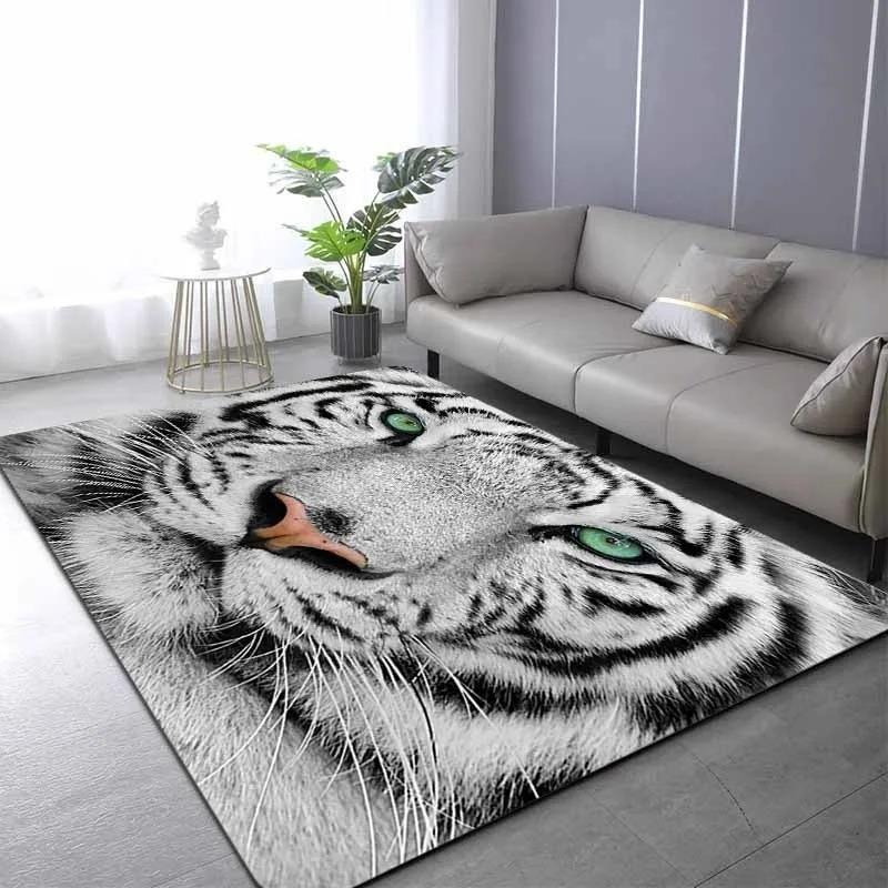 1 Stück Wolfsmuster Türmatten Küchenteppiche Rutschfest Pop-Art-Design Wohnzimmerteppiche Badematte Teppich für Zuhause Spüle Wäsche Dekor
