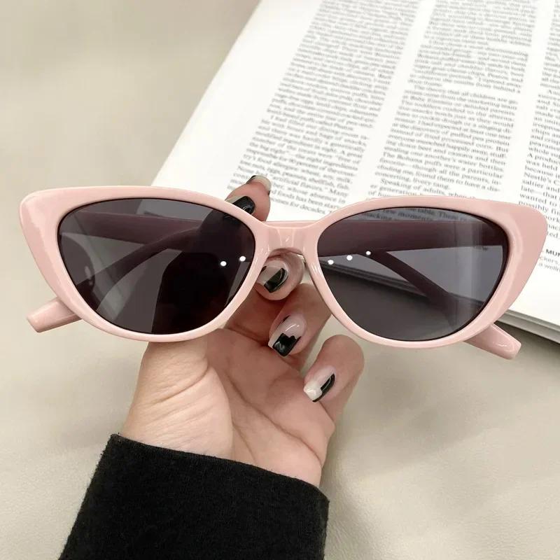 Women's Personalized Black Frame Sunglasses Luxury Fashion Designer Cat Eye Trendy Versatile Sunglasses