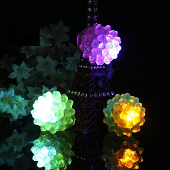 Iroiro House 36 Fruit Perfect for and Night Market Prizes Light-Up Rings, Rings, Glow-Up Toys, Christmas, Halloween, Parties, Festivals,