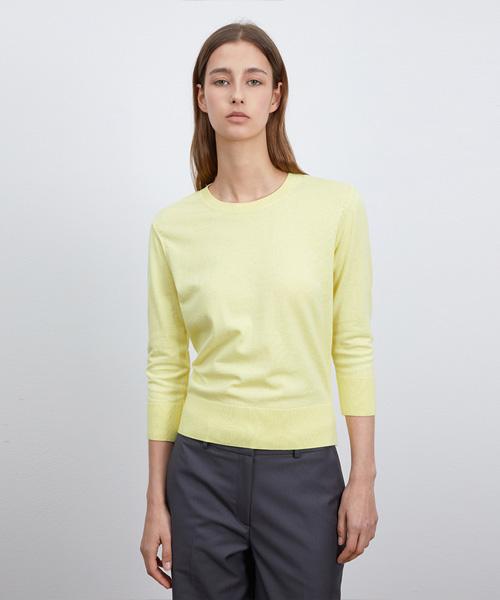 RIDIFI Round Silk Half Knit_Yellow