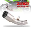 ZX-6R 636 2009-2020 Slip-on Motorcycle Exhaust Muffler With Sticker Laser Down Escape Moto for Kawasaki Ninja ZX6R ZX636