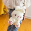 Cartoon Bunny Plush Bag Candy Multicolor Kawai Girl Creative Cute Shoulder Bag for Girls Kids