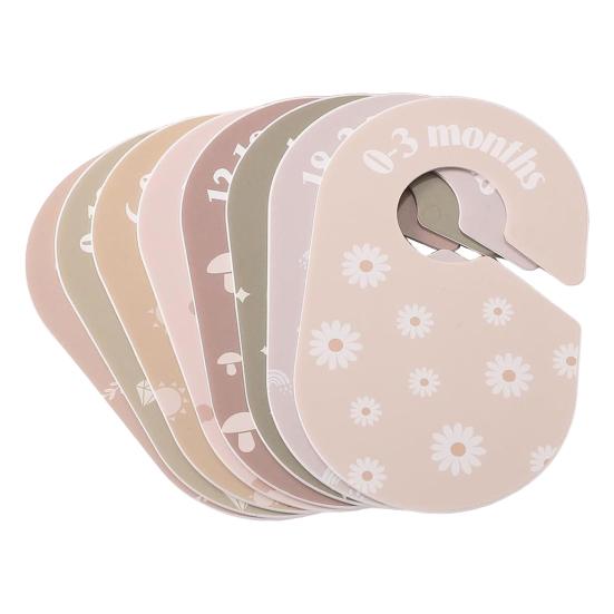 8Pcs Baby Closet Dividers Double-Sided Baby Clothes Organizer Newborn To Toddler Nursery Closet Dividers for Baby Clothes Easy Sorting