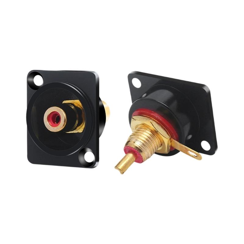 Female to Female Sound Video Connectors Panel for Signal Transmission and Reduced Interferences with Alloy Texture