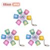 1-20PCS Silicone Cat Paw Keycap Fidget Spinner Stress Relief Toy for Keyboard Decompression Finger Gyroscope Keychain