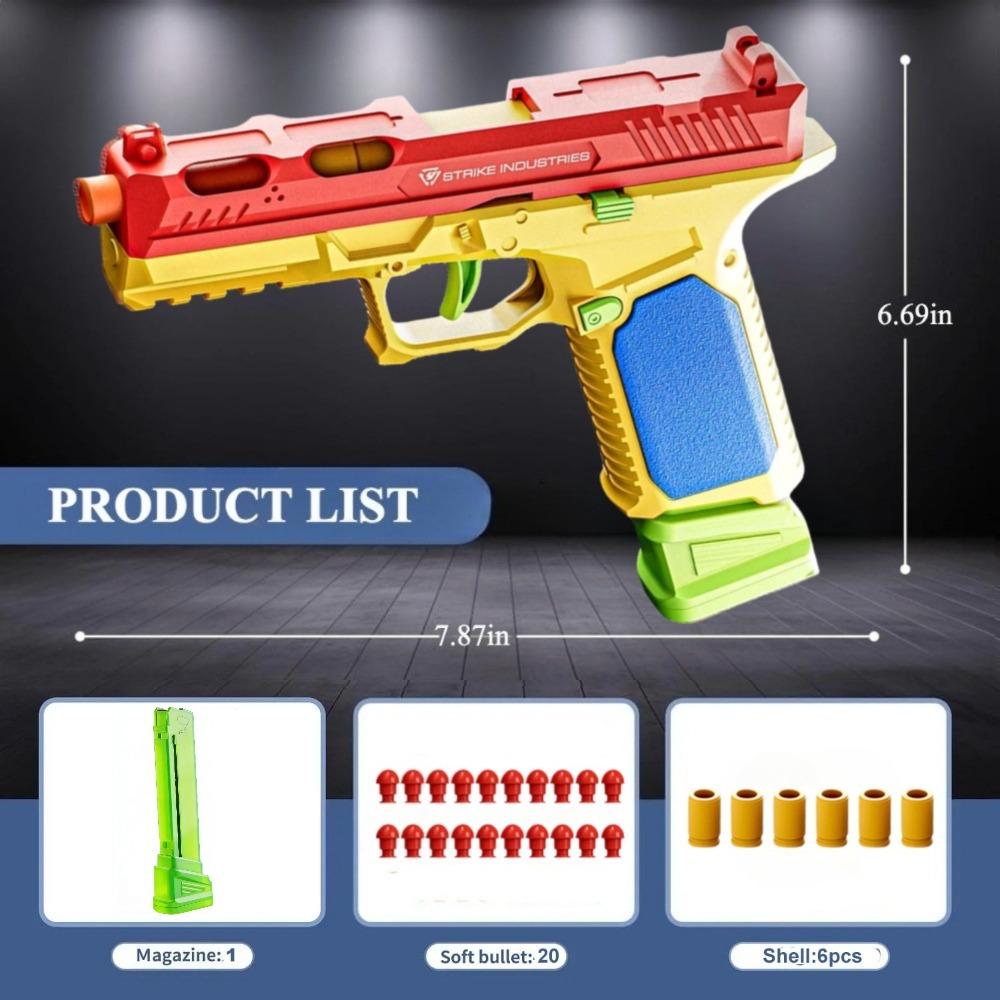 Continuous Shooting Toy Gun SIG17 Airsoft Pistol Shell Eject Empty Hanging Launcher Outdoor Game for Children Christmas Gift