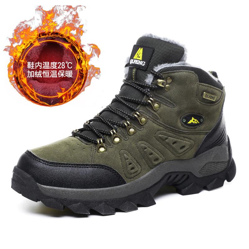 Winter High-Top Paar Outdoor Wandern Wanderschuhe Mode Lässig Warm Dicksohlige Rutschfeste Einzelne Schuhe Herren