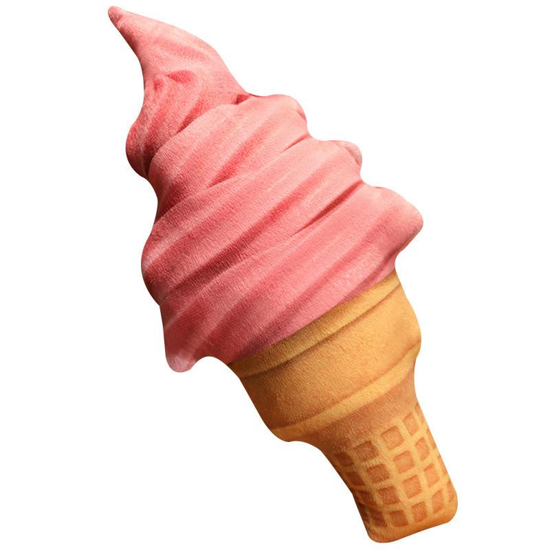 Erdbeereis Plüschtier mit weichem kurzem Plüsch für Kinder und Mädchen Geschenk