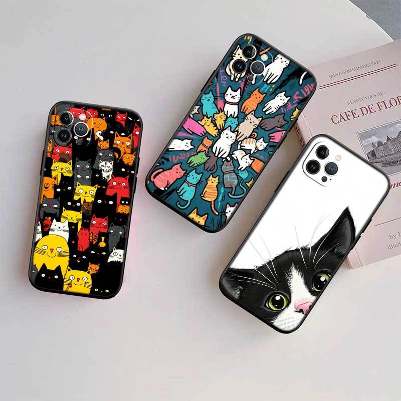 Cat Kitten Meow Shockproof Phone Case for Redmi Note 8 8T 9 9A 9C 9T 9S 10 11 11S 10C 10X 10A 10T Pro Max Plus Prime