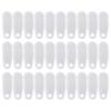 Traverses Rod Slides 30/60Pcs White Curtain Track Gliders Hooks Drapery Hook Curtain Accessories Replacement Parts