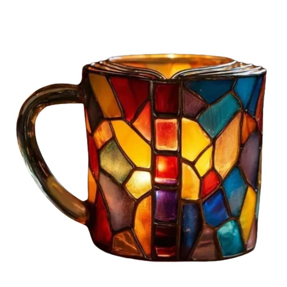 Tazza da Caffè 3D Pila di Libri Capacità 11oz Resina Tazza d'Acqua Unica Tazza da Caffè Novità per Amanti dei Libri