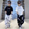 Little Boys Fashion Short Sleeve Sets Summer  Kids Loose Tshirt Two Piece Suit Childrens Clothing