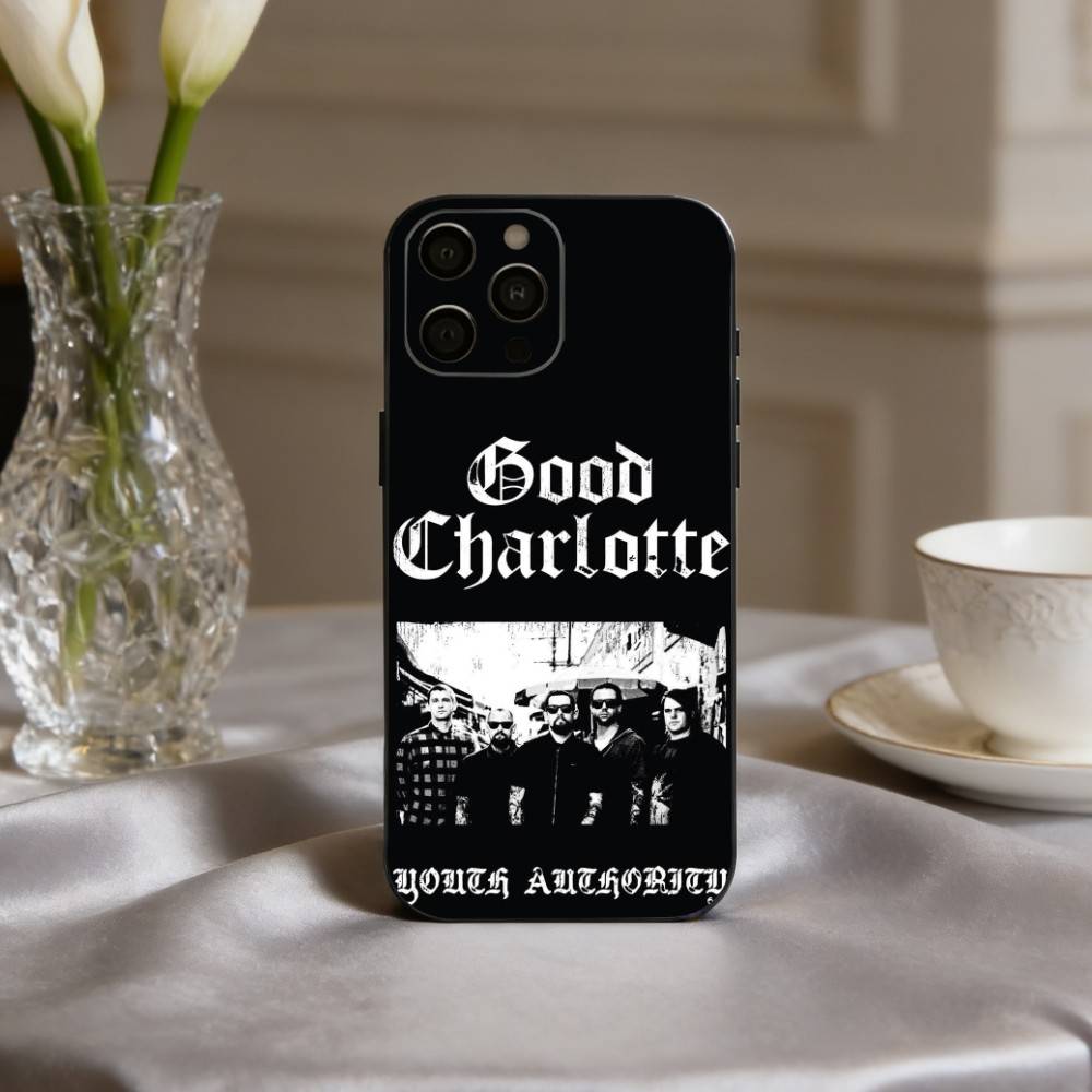 Pop-Rock g-Good Charlotte Band Handyhülle Für iPhone 17pro,16,15,14,13,12,11 Plus,Pro Max,XS,Weiche Silikon Schwarze Hülle