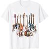 Gitarren Gitarristen Geschenk T-Shirt Musikliebhaber Rock Kundenspezifisches bedrucktes Grafik T-Shirt Unisex Sommer Herren Kleidung T-Shirts O-Ausschnitt T-Shirt