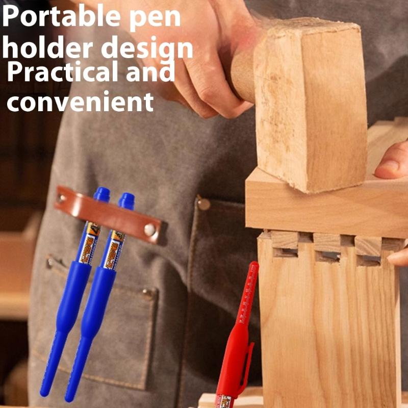Long Nose Marker 45mm Long Tip Marker Water Resistant Deep Reach Woodworking Marking Pen For Wood Glass Metal Plastic