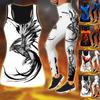 Flying Birds Print Yoga Outfit for Women Fashion Workout Leggings Fitness Sports Casual Yoga Pants