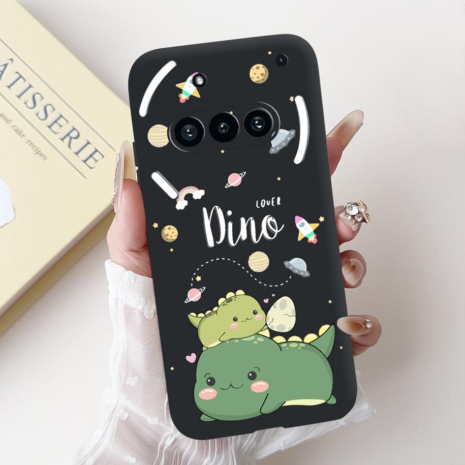 For Nothing Phone 3A A059 Case Cute Cartoon Panda Astronaut Soft Silicone Matte Black Cover For Nothing Phone3a Pro A059P Fundas