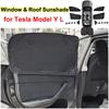 For Tesla Model YL 2026 2025 Sun Roof Shade Front Rear Window Sunshade Anti-UV Shading Cover Visor Protector Kids