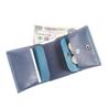 FABRIK Compact and Genuine Dark Gift Tri-Fold Wallet, Fabric, Secure, Leather, Men's, Green,