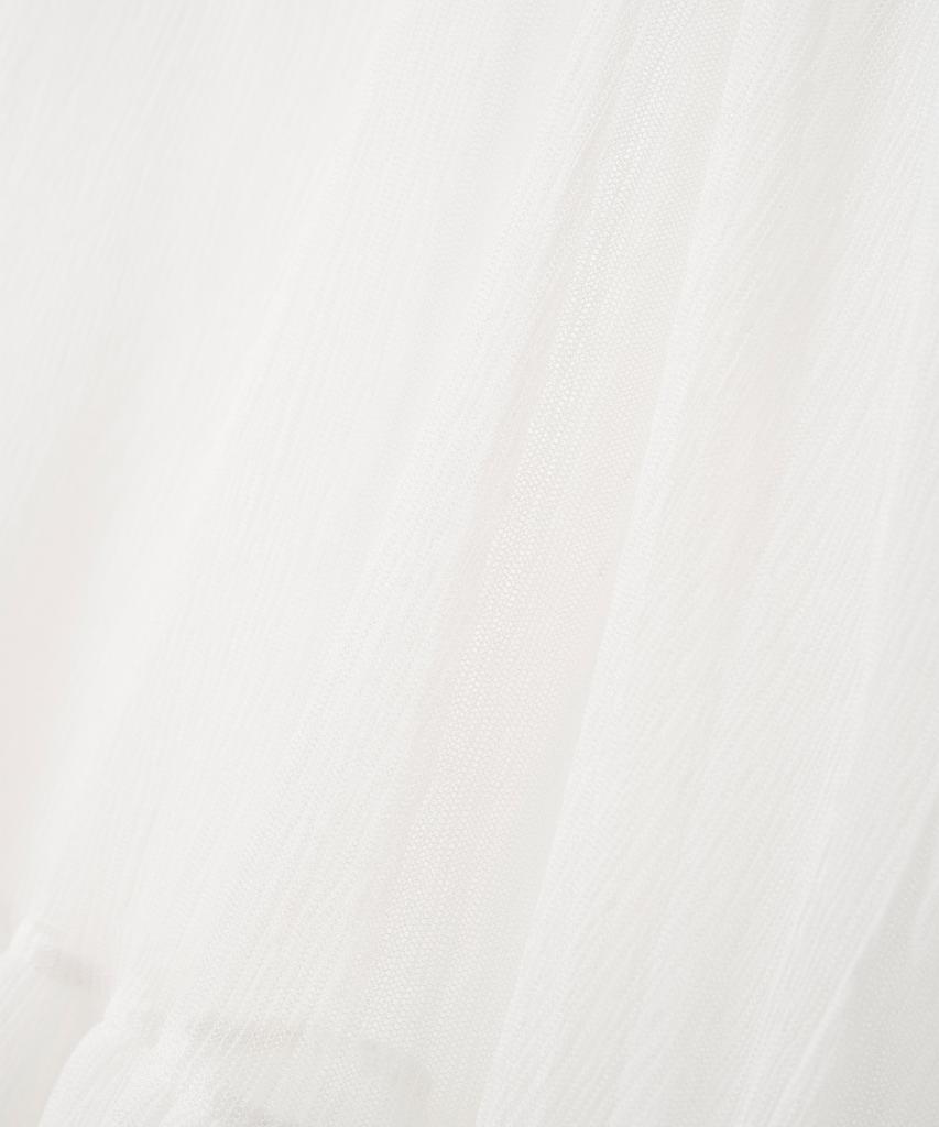 Milo Woman Sheer Frill Dress [White]
