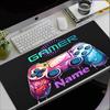 Benutzerdefinierter Name Game Controller Thema Mauspads, Rutschfeste Gummiunterlage, Multifunktionale Büro- & Heimdekoration, Perfekt für die Personalisierung des Arbeitsplatzes.